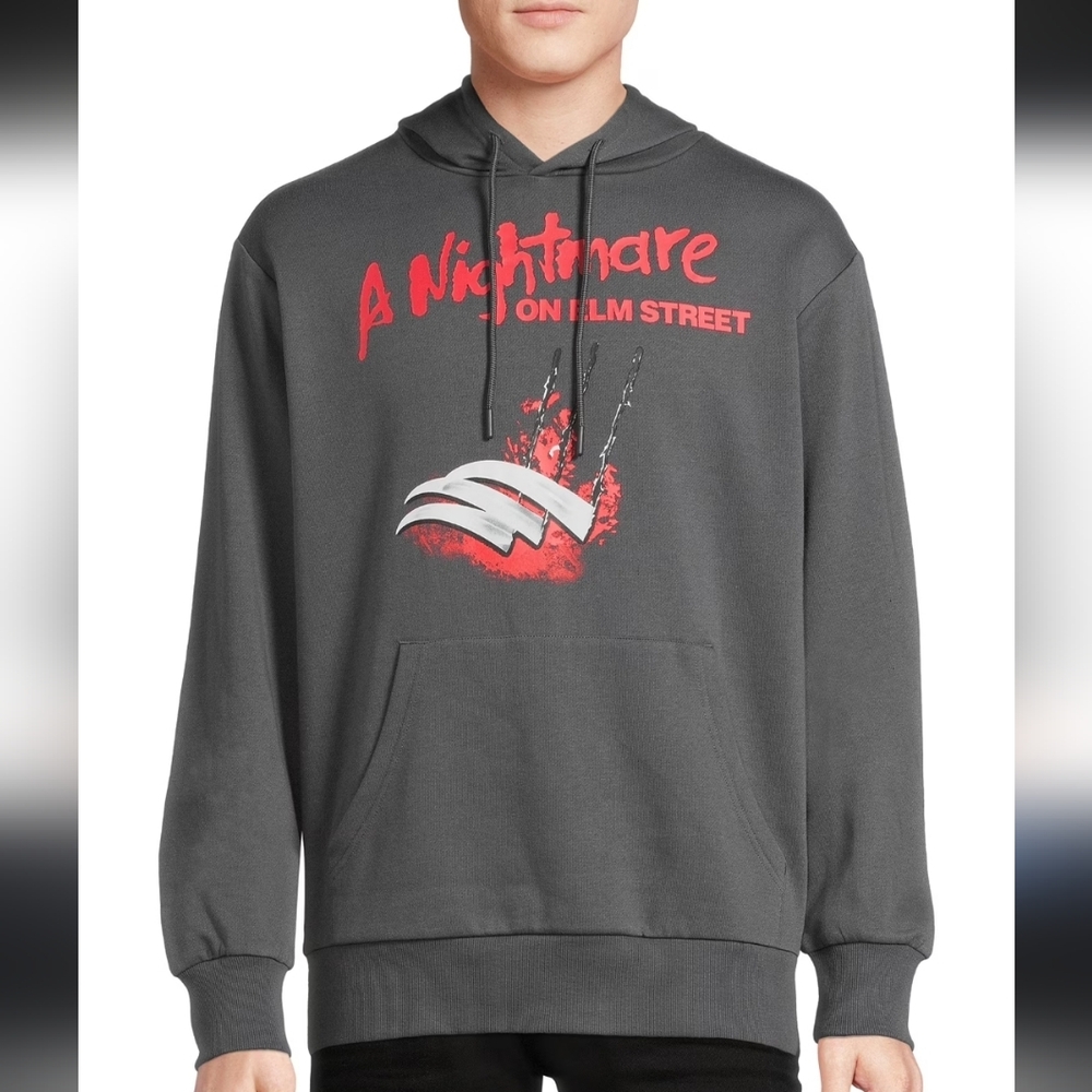 A NIGHTMARE ON ELM STREET Gray Hoodie XL